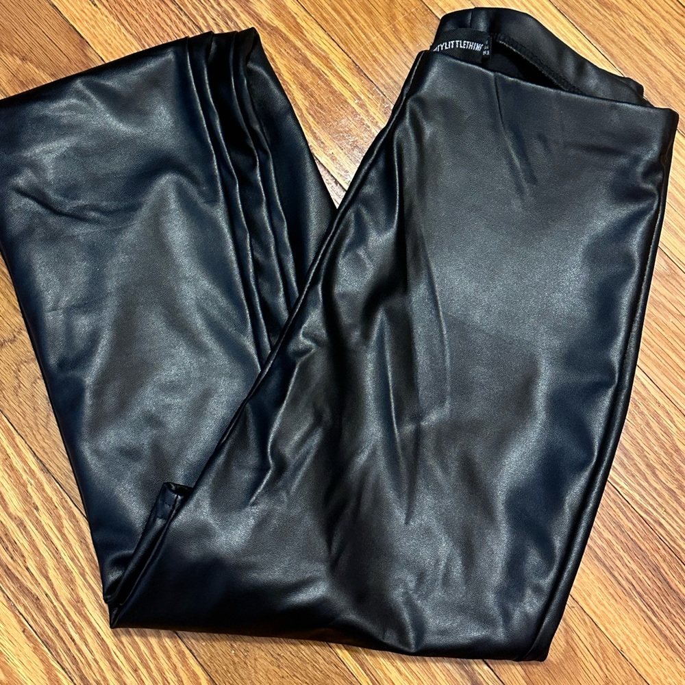 Pretty Little Thing Slim Fit Faux Leather Pants